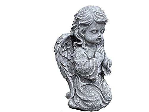 stoneandstyle Steinfigur betender Engel kniend Steinguss frostfest wetterfest von stoneandstyle
