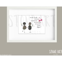 Personalisiertes Steinbild - Lustiges Geschenk Für Beste Freundin von StoneArt2015