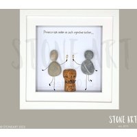 Prosecco Steinbild Geschenk Lustige Geschenke "Prosecco Kalt Stellen Ist Auch Irgendwie Kochen" von StoneArt2015