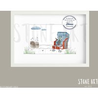 Steinbild Strandkorb Am Meer "Am Strand Zieht Man Die Schuhe Aus..." Maritime Wanddeko Nordsee Ostsee Personalisierbar Steinbild Strandkorb Am Meer "Am Strand Zieht Man Die Schuhe Aus..." Maritime Wanddeko Nordsee Ostsee Personalisierbar von StoneArt2015