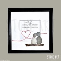 Steinbild "Wahre Liebe Ist Das Seil, Dass Immer Hält Auch Wenn Alle Stricke Reißen" von StoneArt2015