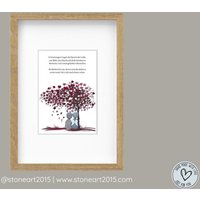 Trauergeschenk Steinbild Mit Spruch Handgefertigt Erinnerung Trost Geschenkidee Trauergeschenk Steinbild Mit Spruch Handgefertigt Erinnerung Trost Geschenkidee von StoneArt2015