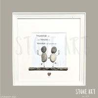 steinbild Freundschaft Geschenk Beste Freundin Verrückte Freunde Spruch Handgemacht Geburtstagsgeschenk Unikat von StoneArt2015