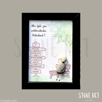 steinbild Rente Abschiedsgeschenk Kollege Geschenk Handmade Naturstein Dankeschön Pensionierung Chef Ruhestand von StoneArt2015