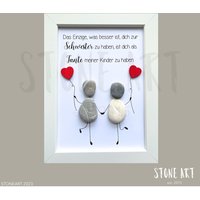 steinbild Schwester Geschenk Schwesterherz Geschwistergeschenk Weihnachtsgeschenk Für Große steinbild Schwester Geschenk Schwesterherz Geschwistergeschenk Weihnachtsgeschenk Für Große von StoneArt2015