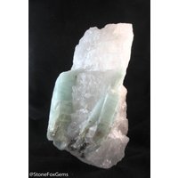 Große Aquamarin-Terminationen in Quarzmatrix von StoneFoxGem