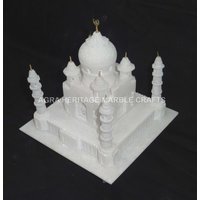 Weißer Marmor Miniatur Tajmahal 6 "statue Handmade Prunkstück Wohnkultur Gelegentliches Geschenk von StoneHandicraftShop