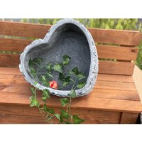 Stone & Style Pflanzherz Pflanzschale Rosenherz Herz Groß Xl Frostfest Wetterfest Steinguss von StoneandstyleDE
