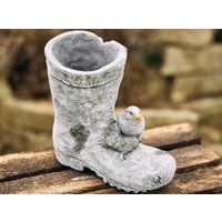 Stone & Style Pflanztopf Pflanzschale Stiefel Mit Vogel Frostfest Wetterfest Gartenfigur Stone & Style Pflanztopf Pflanzschale Stiefel Mit Vogel Frostfest Wetterfest Gartenfigur von StoneandstyleDE