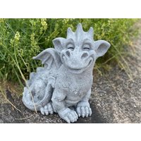 Stone & Style Steinfigur Großer Drache Cristiano Frostfest Wetterfest Gartenfigur von StoneandstyleDE