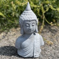 Stone & Style Steinfigur Kleine Buddha Shiva Büste Frostfest Steinguss von StoneandstyleDE