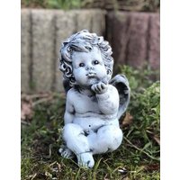 Stoneandstyle Steinfigur Engel Engelchen, Massiver Steinguss, Frost - Und Wetterfest von StoneandstyleDE