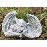 Stoneandstyle Steinfigur Gargoyle Denker Steinguss Frostfest von StoneandstyleDE