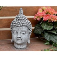 Stoneandstyle Steinfigur Shiva Kopf Mittel Ca. 24 cm Höhe Frostfest Steinguss von StoneandstyleDE