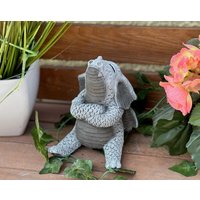 Stoneandstyle Steinfigur Trotzdrache Drache Frostfest Steinguss von StoneandstyleDE