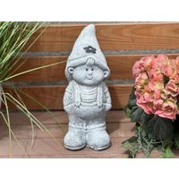 Stoneandstyle Steinfigur Wichtel Junge, Frostfest Steinguss von StoneandstyleDE