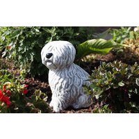 steinfigur Hund Bobtail von StoneandstyleDE