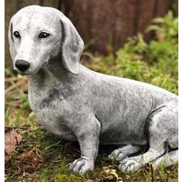 steinfigur Hund Dackel von StoneandstyleDE