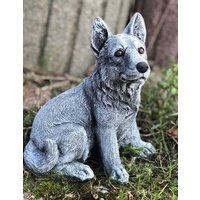 steinfigur Hund Schäferhund Klein von StoneandstyleDE
