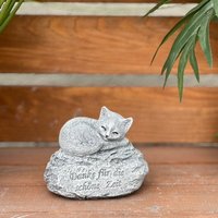 stoneandstyle Grabstein Katze Frostfest Danke Für D.schöne Zeit Massiv von StoneandstyleDE