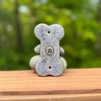 Türklingel - Großer Hundeknochen Lavendel Matt von Stoneleafdoorbell