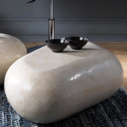 Beistelltisch BASIS White Stone Large Beistelltisch BASIS White Stone Large von Stones