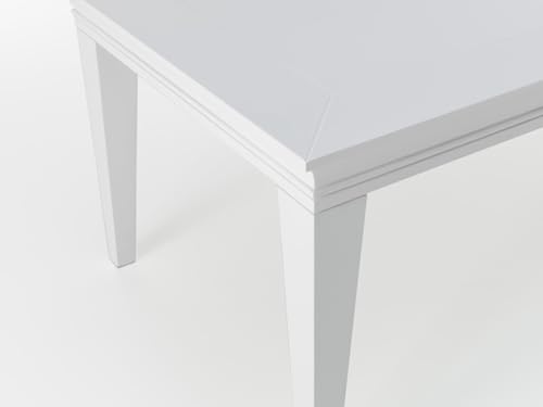 STONES HOME FURNITURE Tisch - Fester Tisch (200 x 75 H cm) aus weißem Holz von Stones