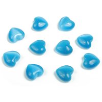 Blaues Katzenauge Herz Edelstein - Puffy Heart Heilsteine Heilstein Kristallherzen 15x15x9mm He1027 von StonesOfHansel