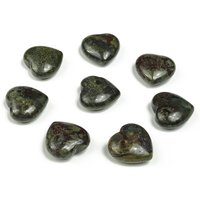 Drachen Blut Jaspis Herz Edelstein - Kristall Heilsteine Schnitzherz Natursteine 2, 5cm He1117 von StonesOfHansel