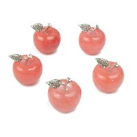Kirschquarz Apfel Kristall - Schnitzen Wohnen Nettes Geschenk 30x25mm Ap1003 von StonesOfHansel