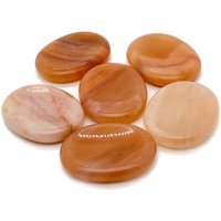 Oranger Aventurin Sorgenstein - Pfirsich Sorgen Daumen Stein 4, 5x3, 5cm Wo1039 von StonesOfHansel