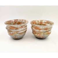 Paar Kyo Yaki Yunomi Tassen von StonewareTreasury