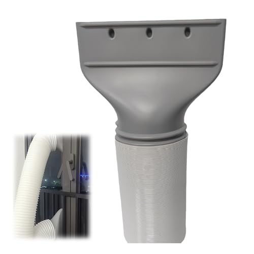 Klimaanlage Abluftschlauch Adapter, Klimaanlage Schlauch Adapter für 130mm/150mm Durchmesser Abluftschlauch Klimagerät Fenster, für Mobile/Auto Klimagerät（Mit Rohr） von Stonivislyt