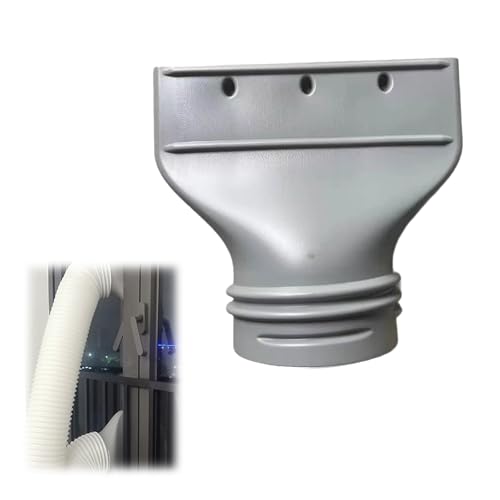 Klimaanlage Abluftschlauch Adapter, Klimaanlage Schlauch Adapter für 130mm/150mm Durchmesser Abluftschlauch Klimagerät Fenster, für Mobile/Auto Klimagerät（Mit Rohr） von Stonivislyt