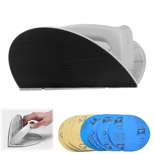 Kompakter Trockenbau-Eckschleifer Eckschleifer, selbstklebende Handschleifrungen für Holz mit 10 Schleifpapieren für enge Winkel und glattes Finish Kompakter Trockenbau-Eckschleifer Eckschleifer, selbstklebende Handschleifrungen für Holz mit 10 Schleifpapieren für enge Winkel und glattes Finish von Stonivislyt