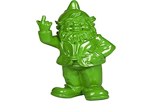 Stoobz PP 005LI 15 x 12 x 32 cm frecher Gartenzwerg Figur für Haus und Garten - Limette von Stoobz