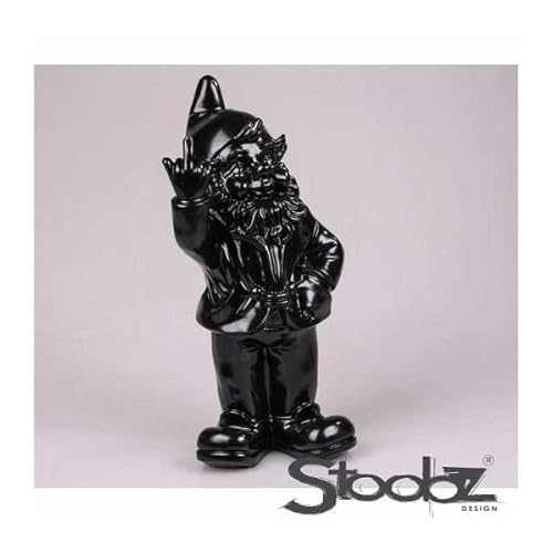Gartenfigur Wichtel Fick dich schwarz 20cm von Stoobz