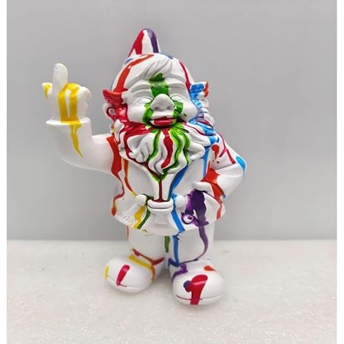 Stoobz Gartenzwerg Gartenzwerg Ehrenfinger 7x8x20 cm Kunstharz von Stoobz