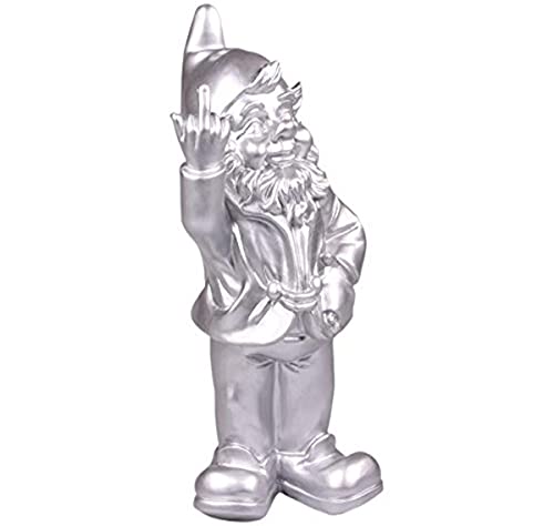 Stoobz PP 005FC Freche Gartenzwerg-Figuren für Haus und Garten, 15 x 12 x 32 cm von STOOBZ