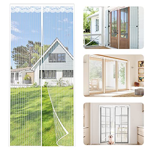 Stootrel Fliegengitter Tür Magnet 145X205cm Fliegengitter Balkontür Insektenschutz Magnetvorhang für Terrassentür/Kellertür/Wohnzimmer Kinderleichte Klebemontage Ohne Bohren,Weiß Stootrel Fliegengitter Tür Magnet 145X205cm Fliegengitter Balkontür Insektenschutz Magnetvorhang für Terrassentür/Kellertür/Wohnzimmer Kinderleichte Klebemontage Ohne Bohren,Weiß von Stootrel
