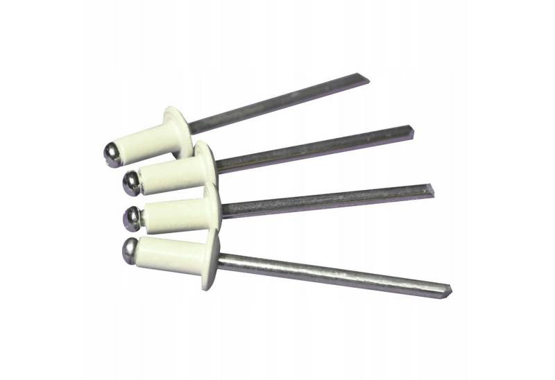 Stop Sun Niete MD/n, 4x8 Niete Weiß/Anthrazit/Goldene Eiche (Packung - 100 Stück) von Stop Sun