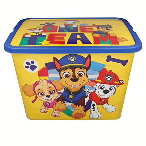 Stor 23 Liter Paw Patrol Boy Plain 23 Liter Click Lock Aufbewahrungsbox von Stor