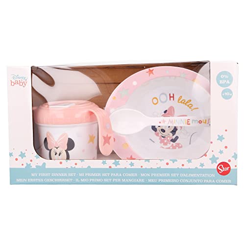 Baby-Geschirrset - Lerntasse, Schüssel & Löffel |Minnie Mouse (Disney Baby) von Stor