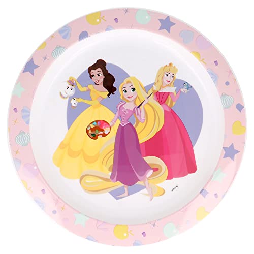 KINDERTELLER AUS BPA-FREIEM KUNSTSTOFF. MIKROWELLENSICHER | DISNEY PRINCESS TRUE von Stor