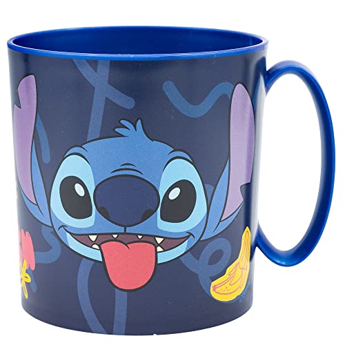 Stitch Kinder-Tasse, wiederverwendbar, Kunststoff, 350 ml von Stor