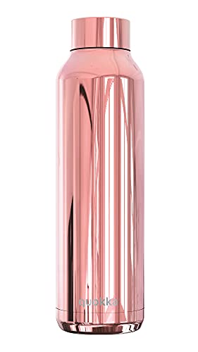Quokka SOLID SLEEK ROSE GOLD | THERMOSFLASCHE AUS EDELSTAHL 630 ML von Quokka