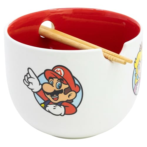 Ramenschale aus Keramik mit Stäbchen in Super Mario Geschenkbox von Stor