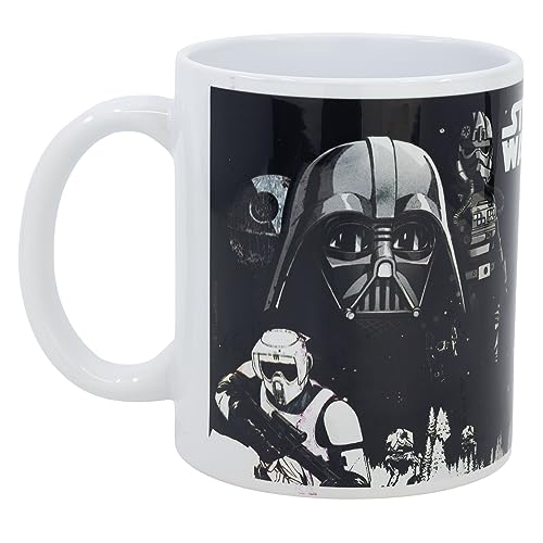 Star Wars Design 2 Sublimations-Keramik-Tasse, 325 ml, in Geschenkbox von Stor