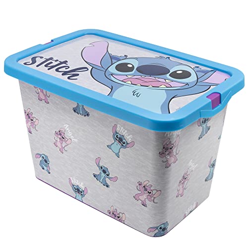 Stitch and Angel Aufbewahrungsbox mit Klickverschluss 7 Liter von Stor