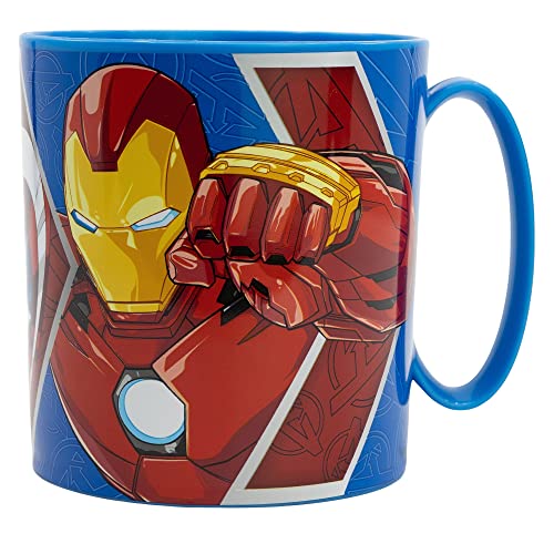 Stor 390 ML BPA FREIER PLASTIKBECHER MIKROWELLENGEEIGNET | AVENGERS HERALDIC ARMY von Stor